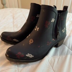 Lucky Brand Floral Ankle Rain Boots